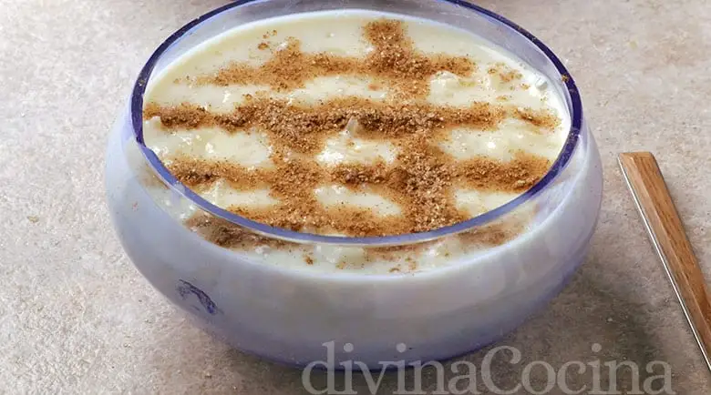 Arroz con leche en el microondas