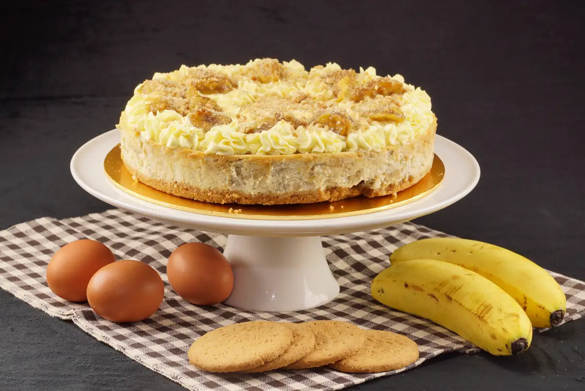 Cheesecake de banana fácil y casero