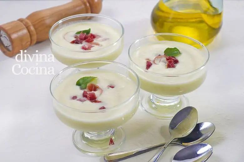 Crema fría de melón súper fácil