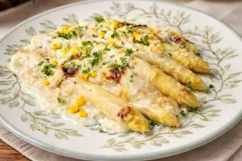 ESPÁRRAGOS BLANCOS FRESCOS GRATINADOS