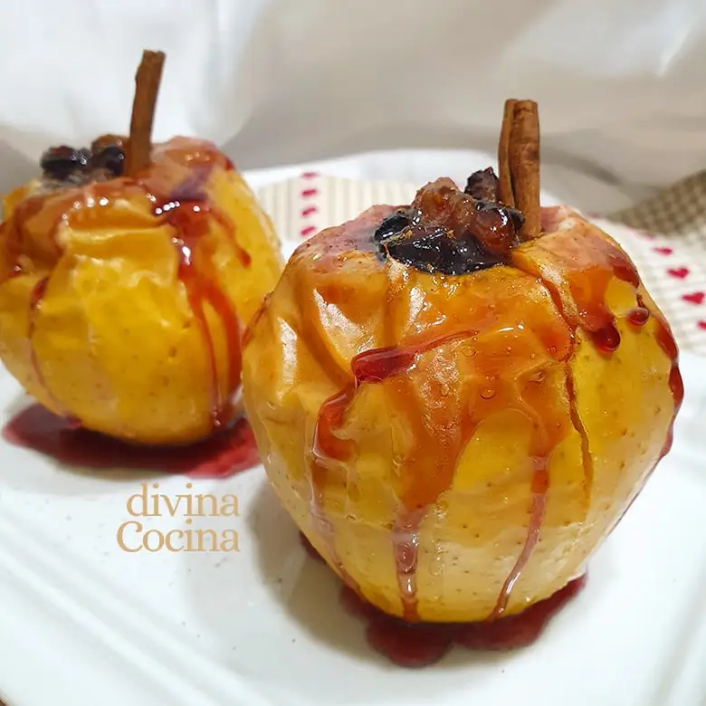 Manzanas asadas al horno con canela