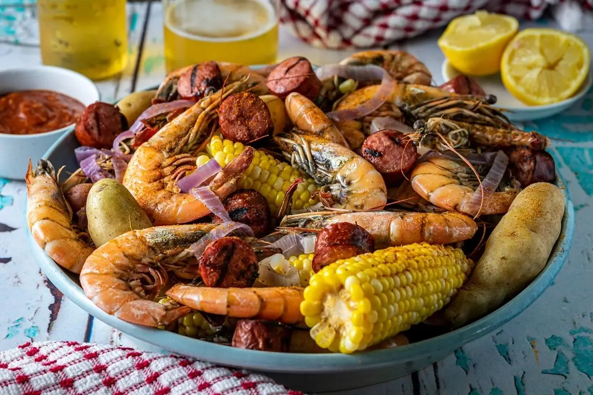 Seafood boil al estilo del sur de Estados Unidos