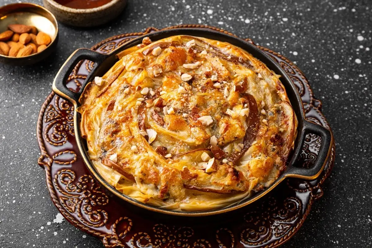 Tarta de pera y gorgonzola: paso a paso