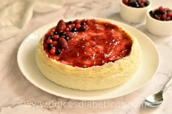 Tarta de queso al microondas fácil y saludable